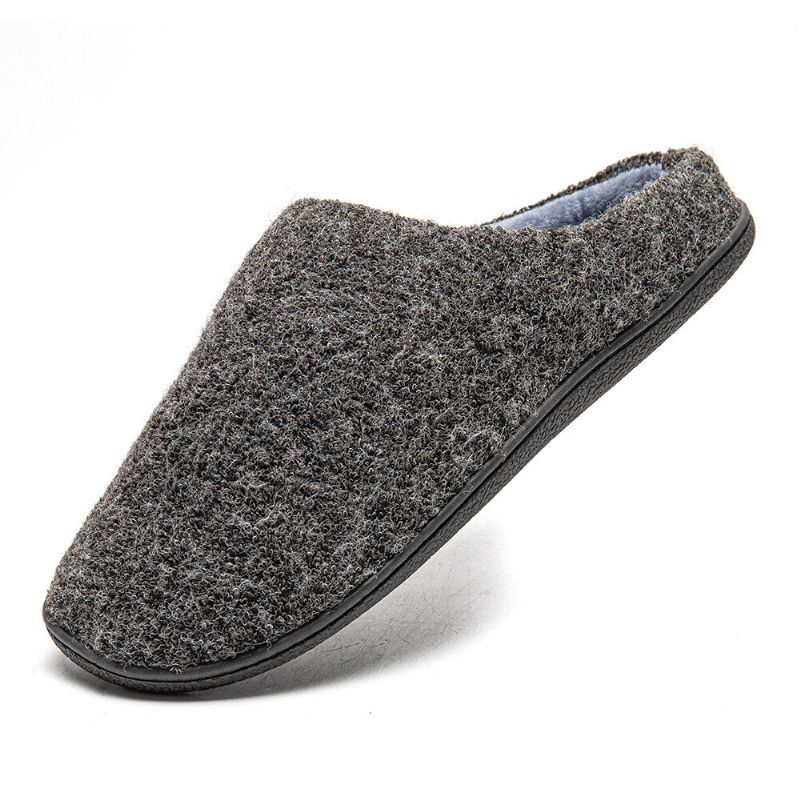 Heren Warm Pluche Zachte Zool Casual Thuis Slippers