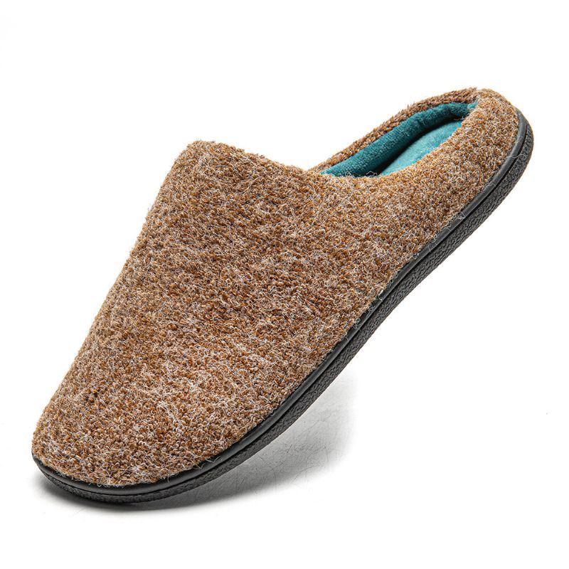 Heren Warm Pluche Zachte Zool Casual Thuis Slippers