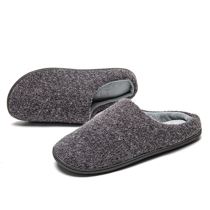 Heren Warm Pluche Zachte Zool Casual Thuis Slippers