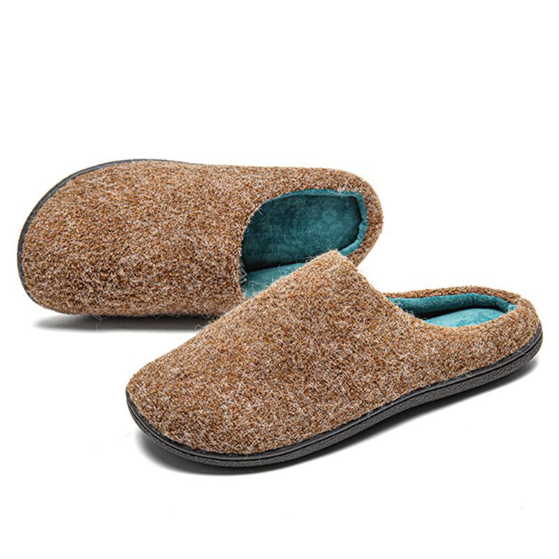 Heren Warm Pluche Zachte Zool Casual Thuis Slippers