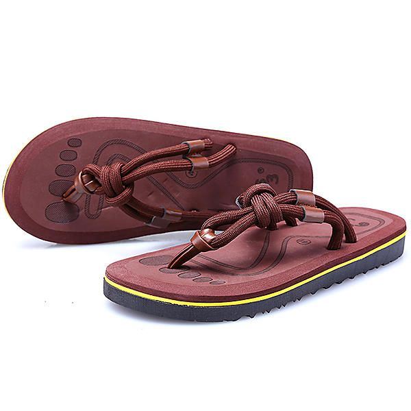 Heren Zachte Zool Clip Toe Slippers Zomer Strand Schoenen