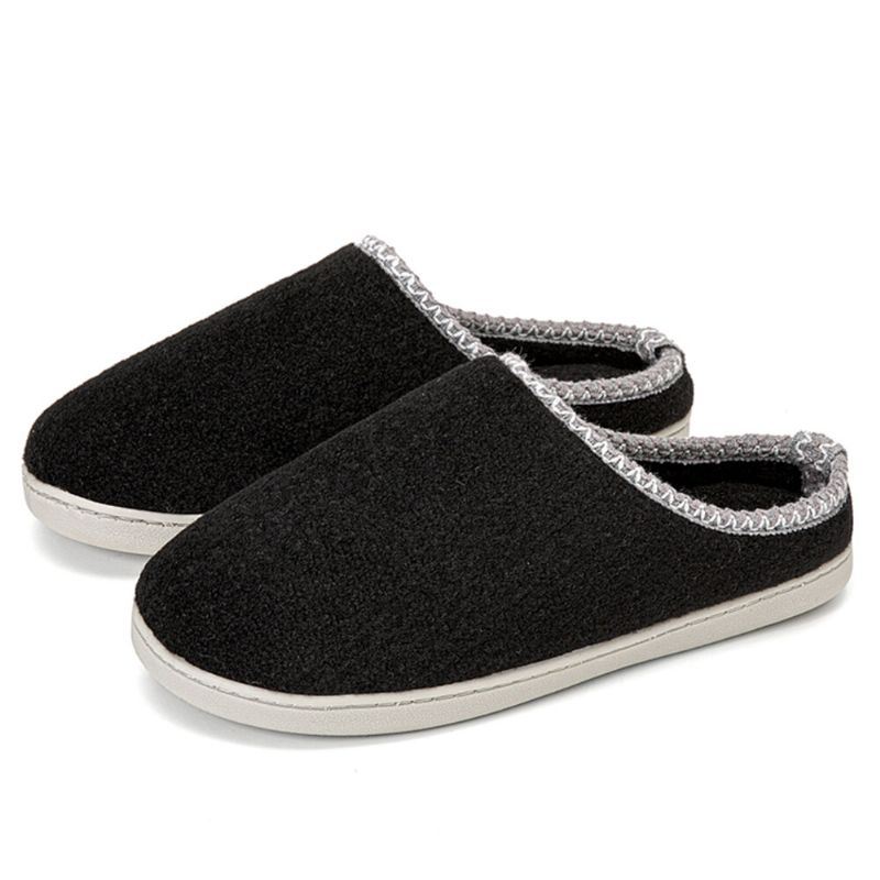 Heren Zachte Zool Ronde Kop Antislip Dikker Warme Thuis Winter Slippers