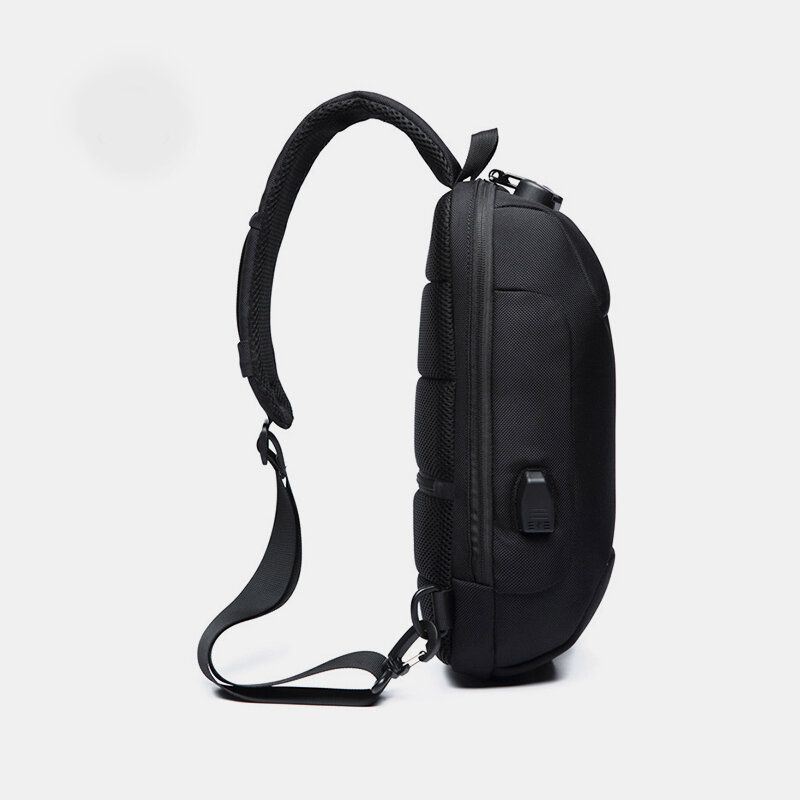 Heren Anti-diefstal Usb Opladen Meerlaagse Waterdichte Crossbodytas Borsttas Sling Bag