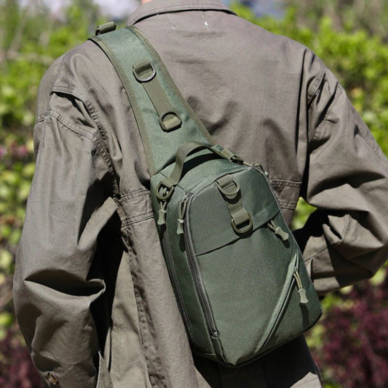 Heren Camouflage Multi-carry Tactical Vissen Reizen Outdoor Borsttas Schoudertas