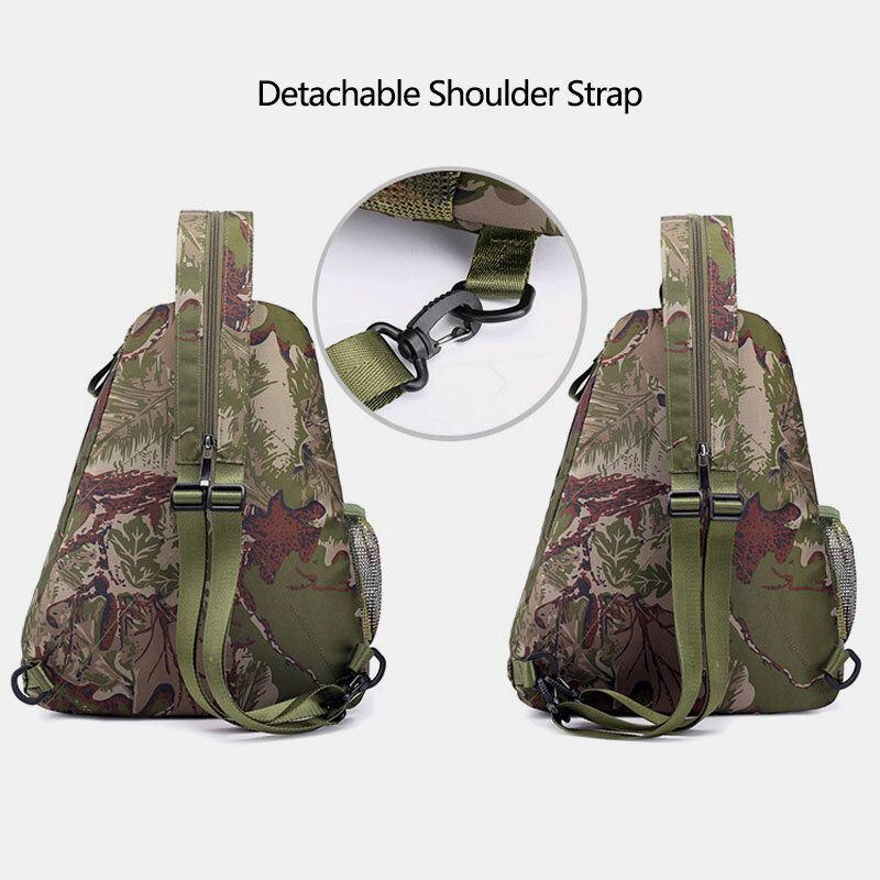 Heren Camoufleert Multifunctionele Grote Capaciteit Waterdichte Sport Borsttas Schoudertas Crossbody Tas Rugzak