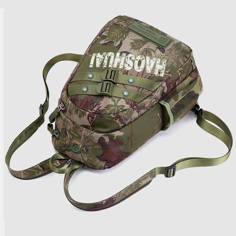 Heren Camoufleert Multifunctionele Grote Capaciteit Waterdichte Sport Borsttas Schoudertas Crossbody Tas Rugzak