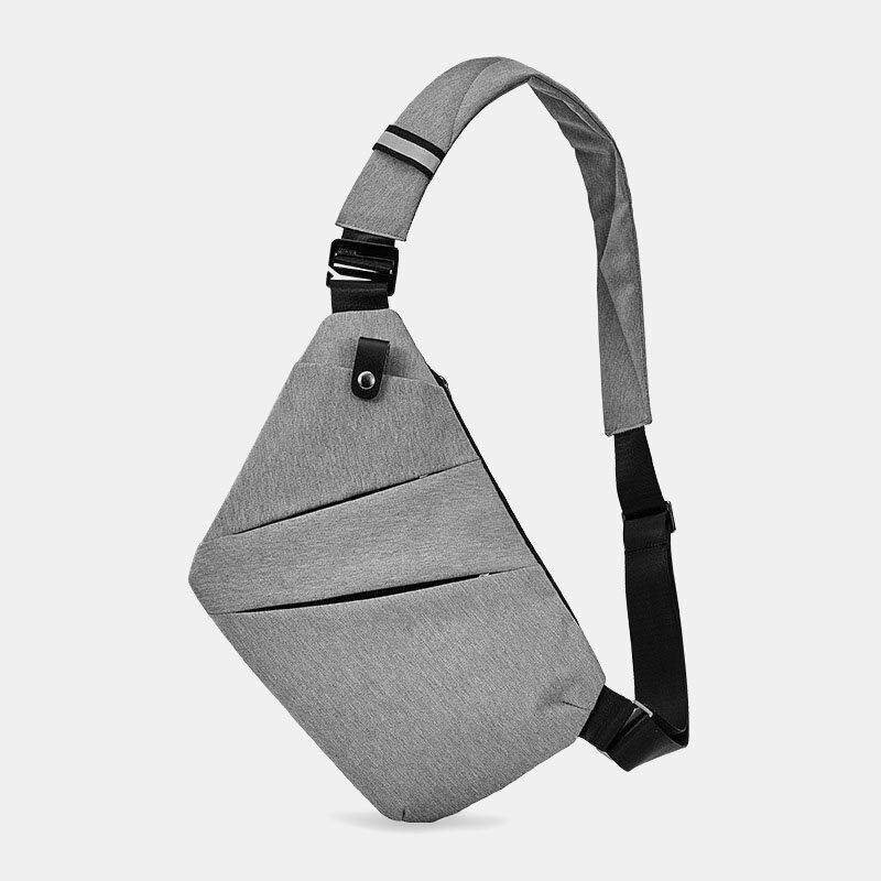 Heren Dunne Anti-diefstal Borsttas Multifunctionele Multi-pocket Waterdichte Crossbody Tas Sling Bag