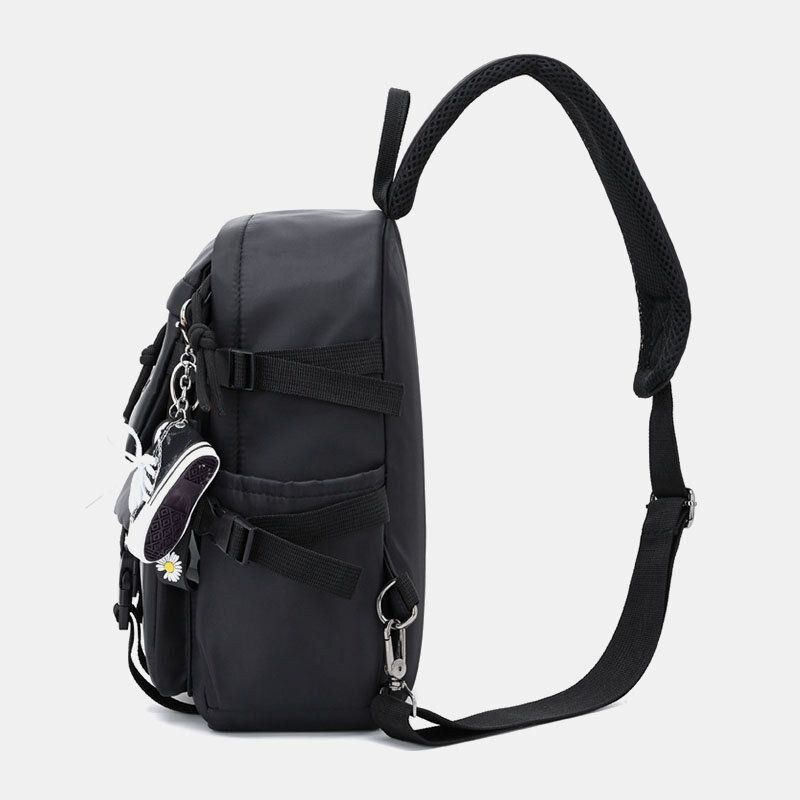 Heren Muti-pockets Waterdichte Borsttas Nylon Lichtgewicht Comfortabele Crossbodytas Met Converteerbare Riem