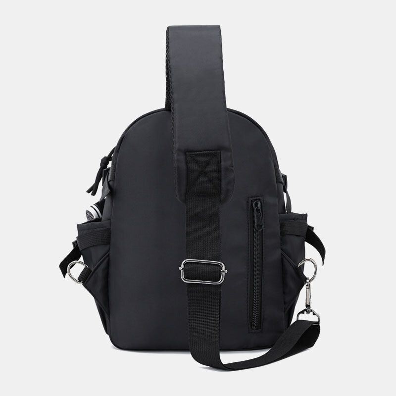 Heren Muti-pockets Waterdichte Borsttas Nylon Lichtgewicht Comfortabele Crossbodytas Met Converteerbare Riem