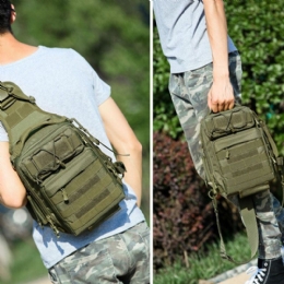 Heren Nylon Camouflage Grote Capaciteit Multi-carry Tactical Travel Outdoor Borsttas Schoudertas