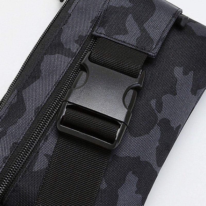 Heren Nylon Camouflage Multi-carry Multi-pocket Sport Outdoor Tactische Schoudertas Borsttas