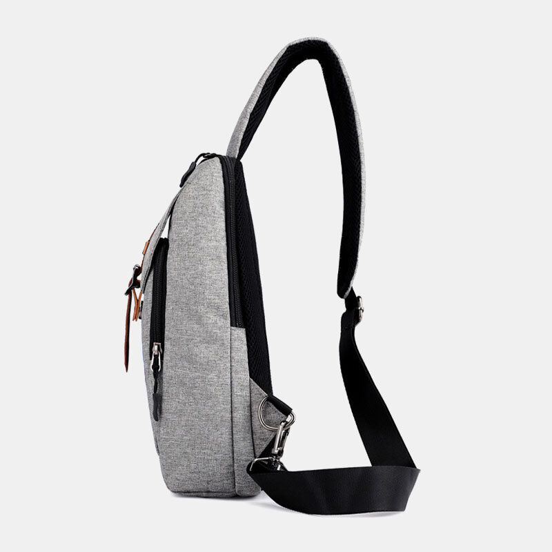 Heren Oxford Casual Slijtvaste Multifunctionele Usb Opladen Borsttas Crossbody Tas