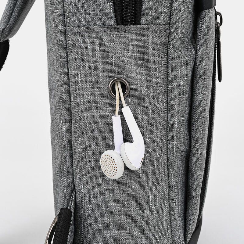 Heren Oxford Grote Capaciteit Borsttas Casual Multifunctionele Oortelefoon Gat Ontwerp Crossbody Tas Schoudertas