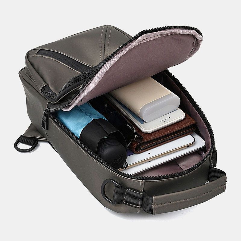 Heren Polyester Multi-carry Medium Capaciteit Met Usb Opladen Borsttas Schoudertas