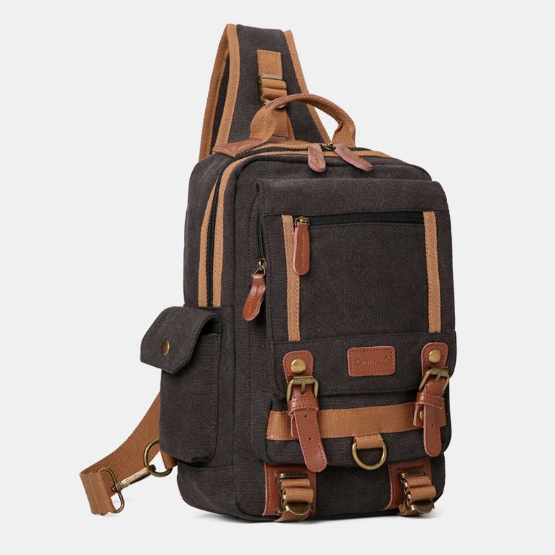 Oxford Waterdichte Borsttas Met Meerdere Zakken Voor Heren Outdoor Travel Multifunctionele Anti-diefstal Crossbody Tas