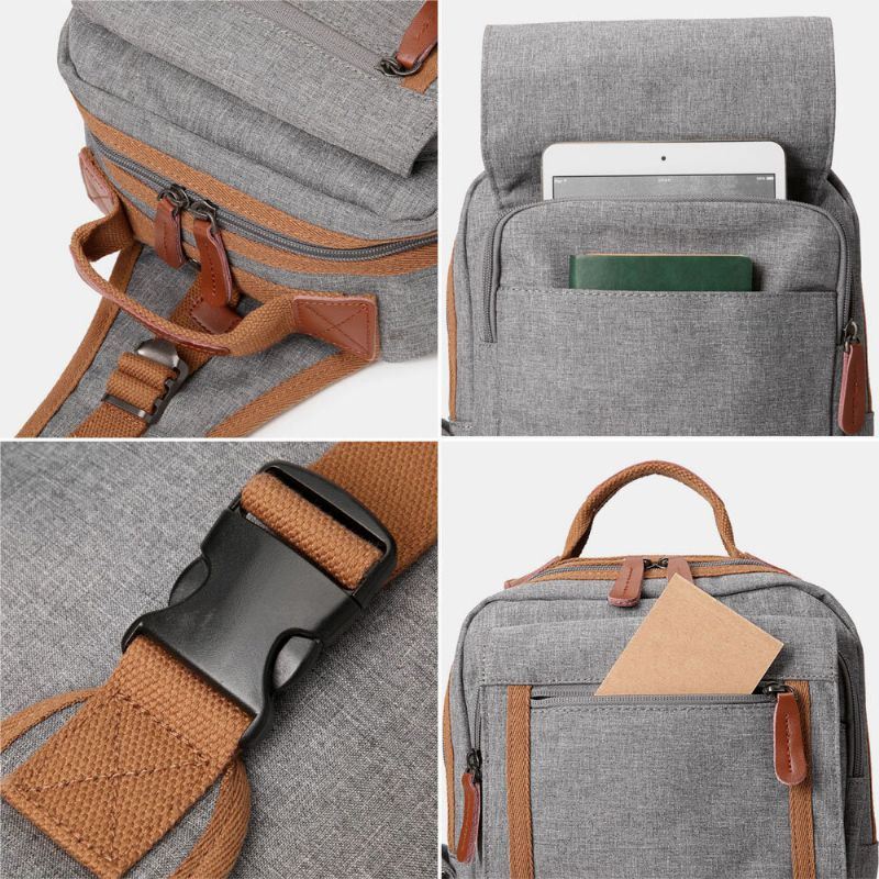 Oxford Waterdichte Borsttas Met Meerdere Zakken Voor Heren Outdoor Travel Multifunctionele Anti-diefstal Crossbody Tas