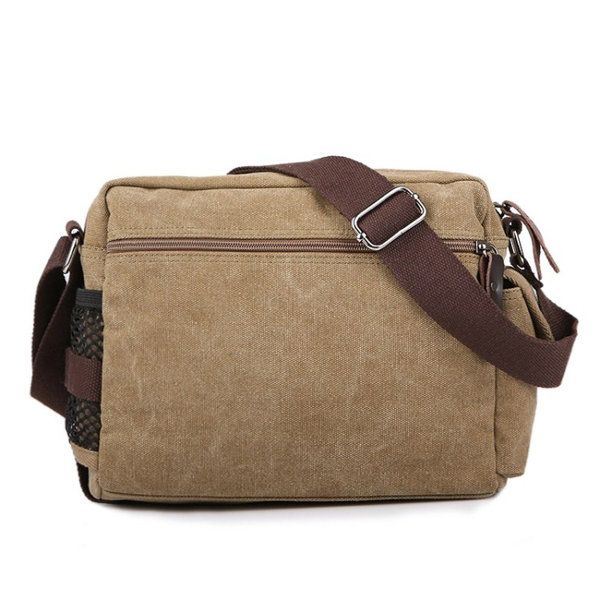 Canvas Outdoor Reizen Vrije Tijd Schouder Heren Dames Retro Capaciteit Crossbody Tas