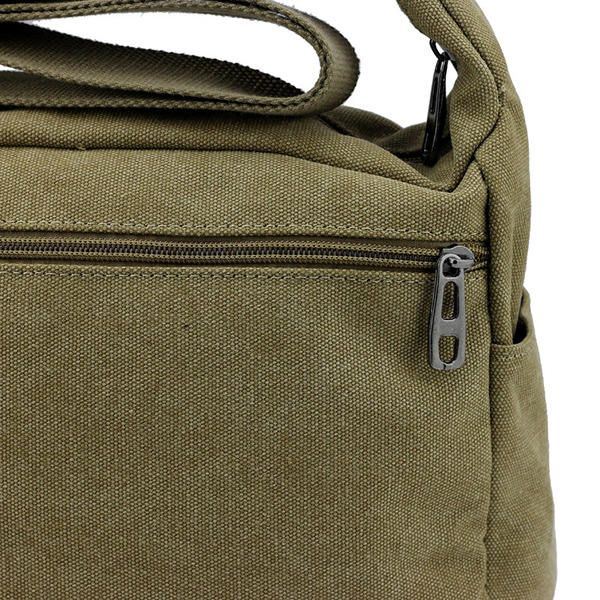 Grote Capaciteit Heren Casual Canvas Schoudertas Messenger Bag Travel Crossbody Bag