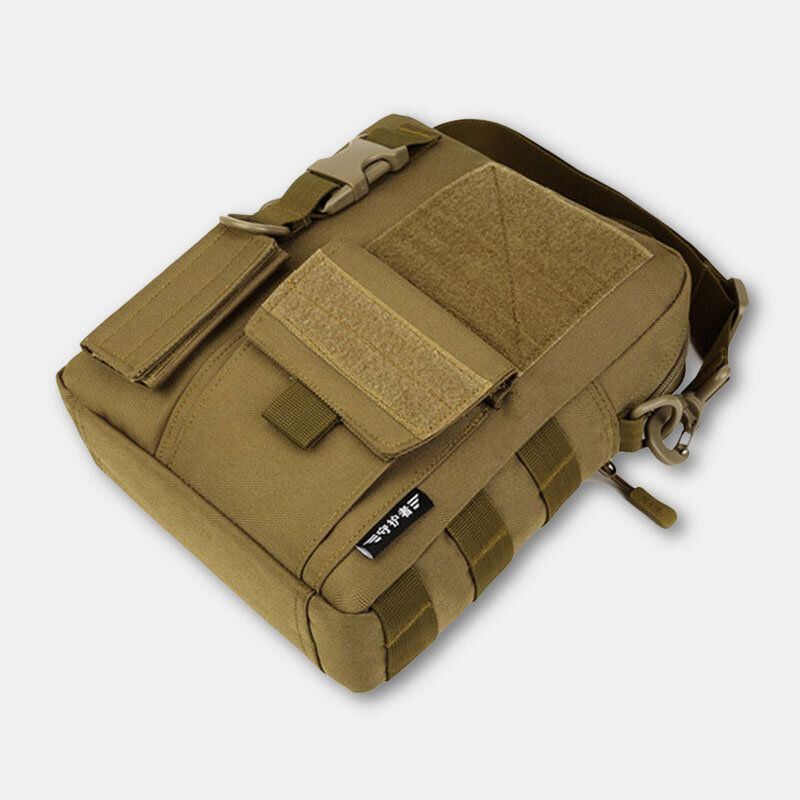 Heren Camo Patroon Multifunctionele Grote Capaciteit Outdoor Reizen Tactische Tas Crossbody Tas Schoudertas Vierkante Tas