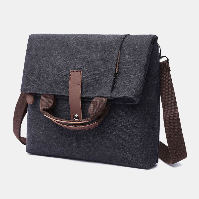 Heren Canvas Anti-diefstal Waterbestendig Vintage Messenger Bag Schoudertas Crossbody Tas Handtas