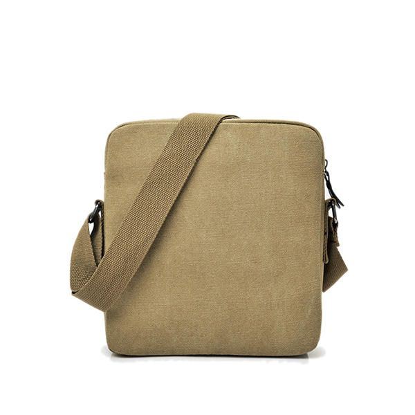 Heren Canvas Multifunctionele Vintage Crossbody Tas Schoudertas Casual Business Travel Pack