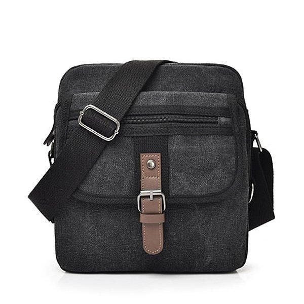 Heren Canvas Multifunctionele Vintage Crossbody Tas Schoudertas Casual Business Travel Pack