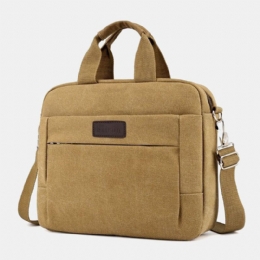 Heren Canvas Schoudertas Crossbody Tas Handtas Zakelijke Tas