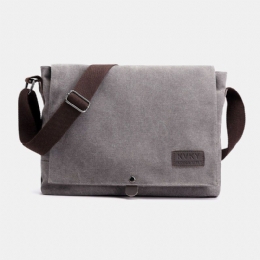 Heren Canvas Stiksels Multifunctionele Grote Capaciteit Crossbody Schoudertas Zakelijke Reistas