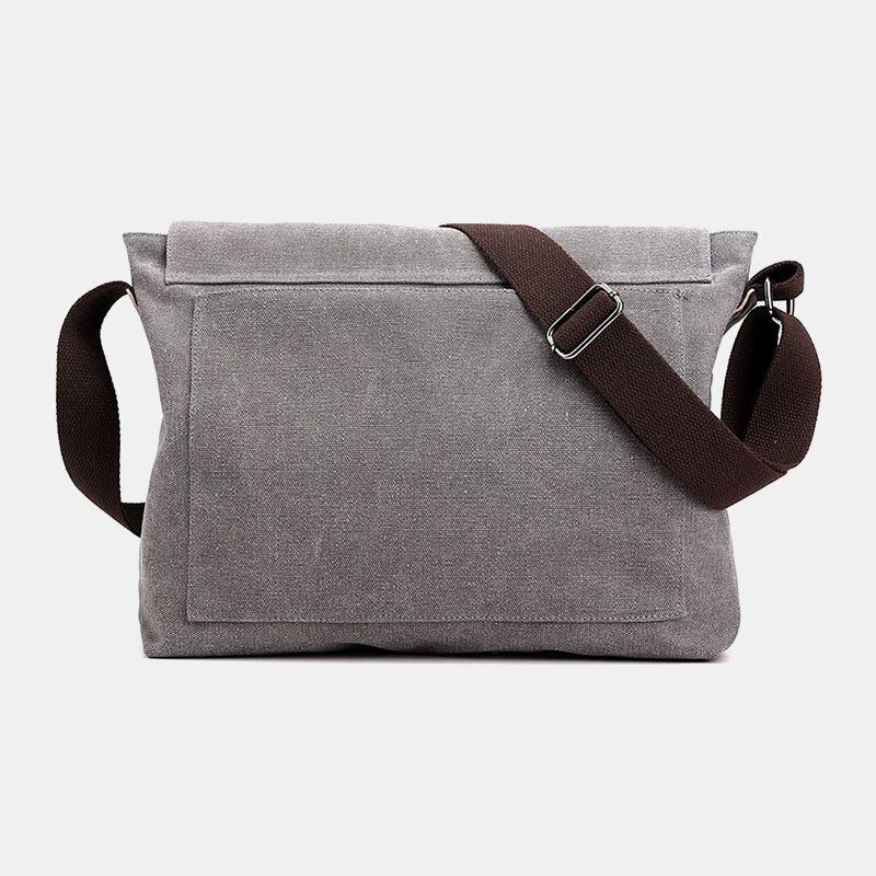 Heren Canvas Stiksels Multifunctionele Grote Capaciteit Crossbody Schoudertas Zakelijke Reistas