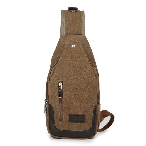 Heren Canvas Vrijetijdstas Crossbodytas Outdoor Reizen Multifunctioneel Ipad-pakket