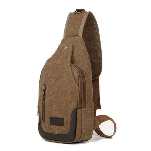 Heren Canvas Vrijetijdstas Crossbodytas Outdoor Reizen Multifunctioneel Ipad-pakket