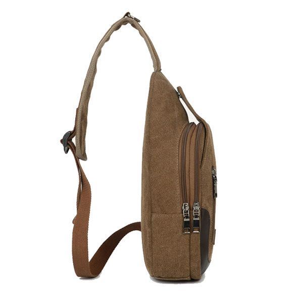 Heren Canvas Vrijetijdstas Crossbodytas Outdoor Reizen Multifunctioneel Ipad-pakket