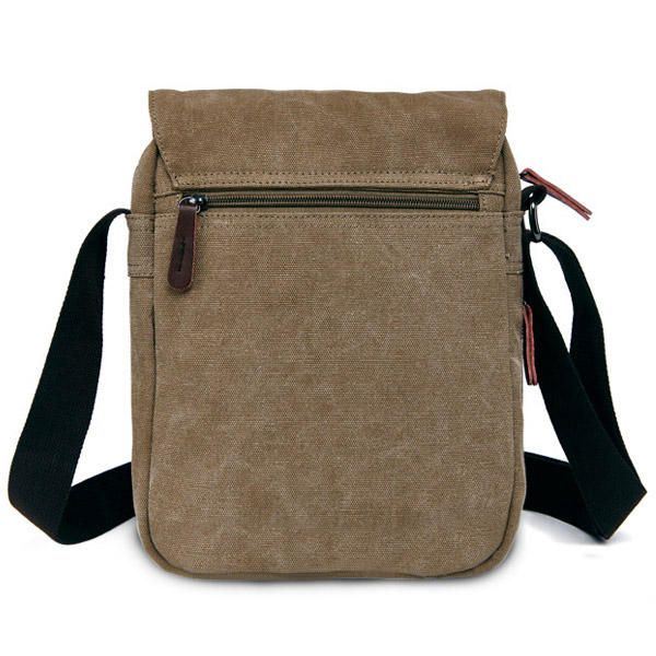 Heren Dames Canvas Vrije Tijd Multi Pocket Crossboby Tas Capaciteit Schoudertas