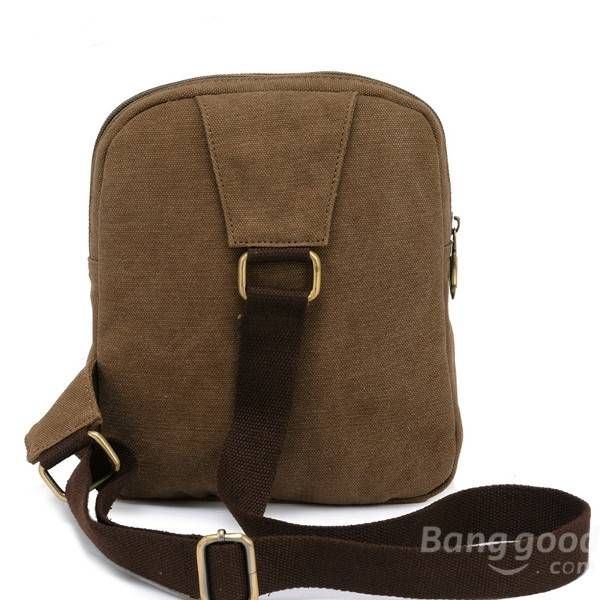 Heren Dames Casual Canvas Schoudertassen Borst Pack Messenger Bag