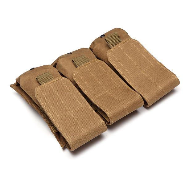 Heren Drop Leg Triple Mag Pouch Holder Molle Magazine Pouch Cartridge Clip Pouch