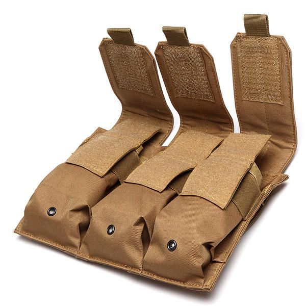 Heren Drop Leg Triple Mag Pouch Holder Molle Magazine Pouch Cartridge Clip Pouch