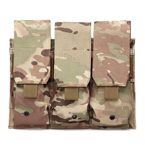 Heren Drop Leg Triple Mag Pouch Holder Molle Magazine Pouch Cartridge Clip Pouch