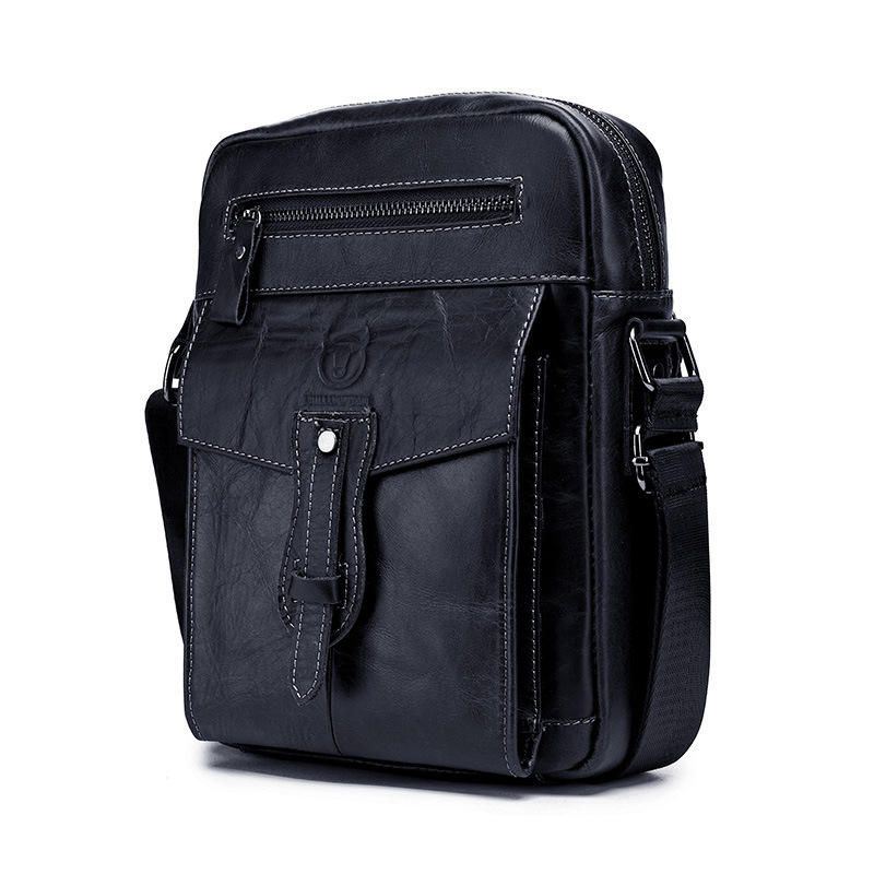 Heren Echt Lederen Stevige Crossbody Tas Buiten