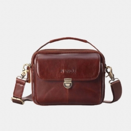 Heren Echt Leer Kleine Crossbody Tas Handtas