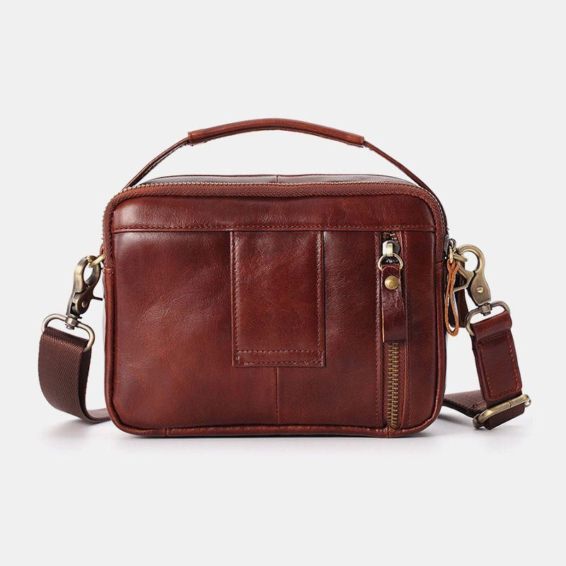 Heren Echt Leer Kleine Crossbody Tas Handtas