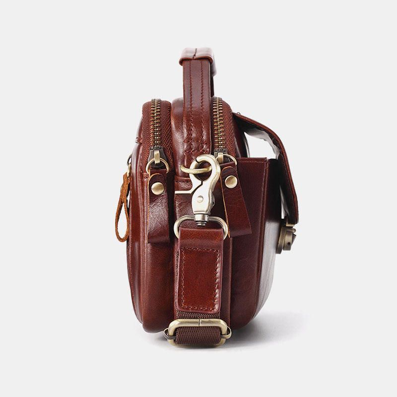 Heren Echt Leer Kleine Crossbody Tas Handtas