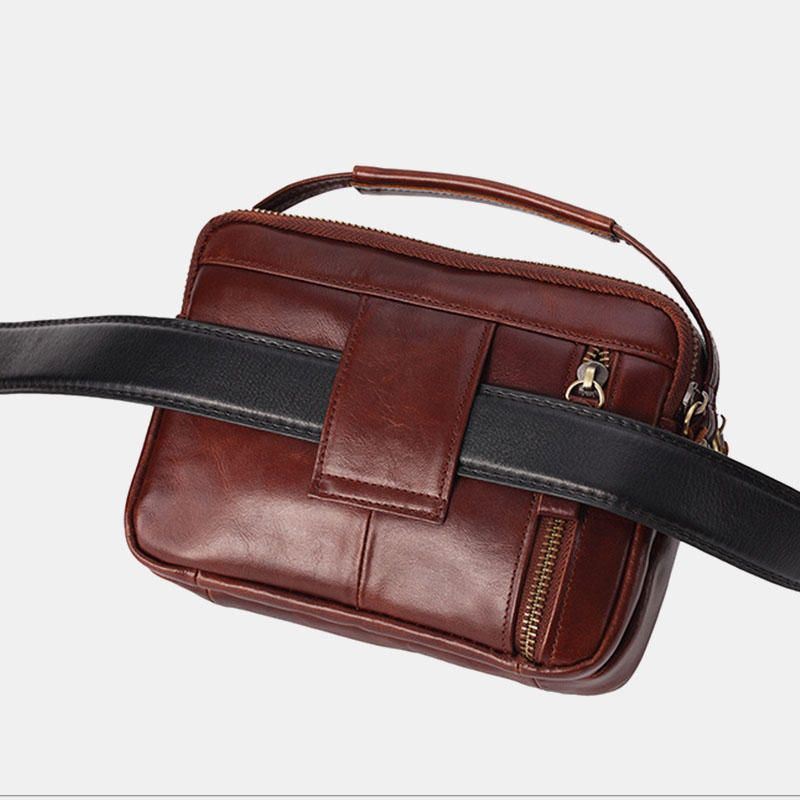 Heren Echt Leer Kleine Crossbody Tas Handtas