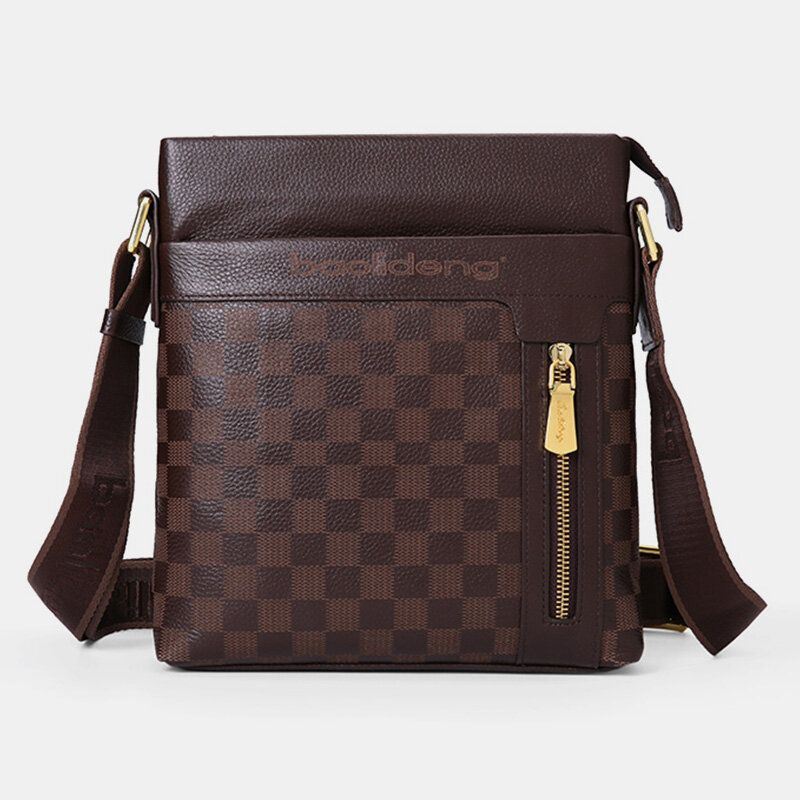 Heren Echt Leer Koe Lederen Anti-diefstal Crossbody Tas Schoudertas