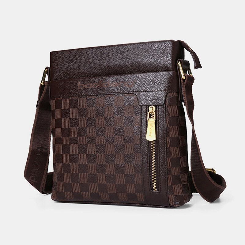 Heren Echt Leer Koe Lederen Anti-diefstal Crossbody Tas Schoudertas