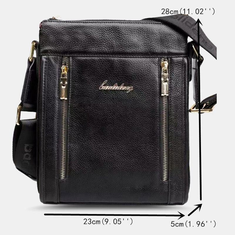 Heren Echt Leer Koe Lederen Anti-diefstal Crossbody Tas Schoudertas