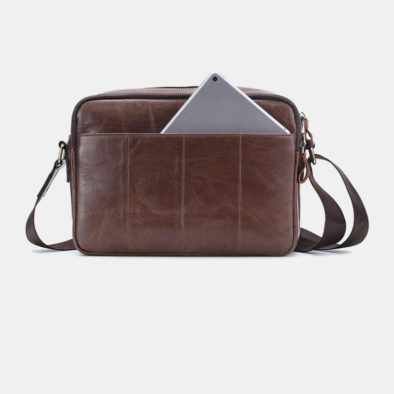 Heren Echt Leer Multi-layer Kleine Telefoon Tas Crossbody Ba