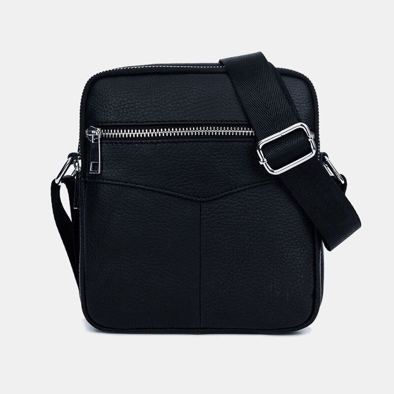 Heren Echt Leer Multifunctionele Waterdichte Anti-diefstal Telefoon Tas Crossbody Tas Schoudertas