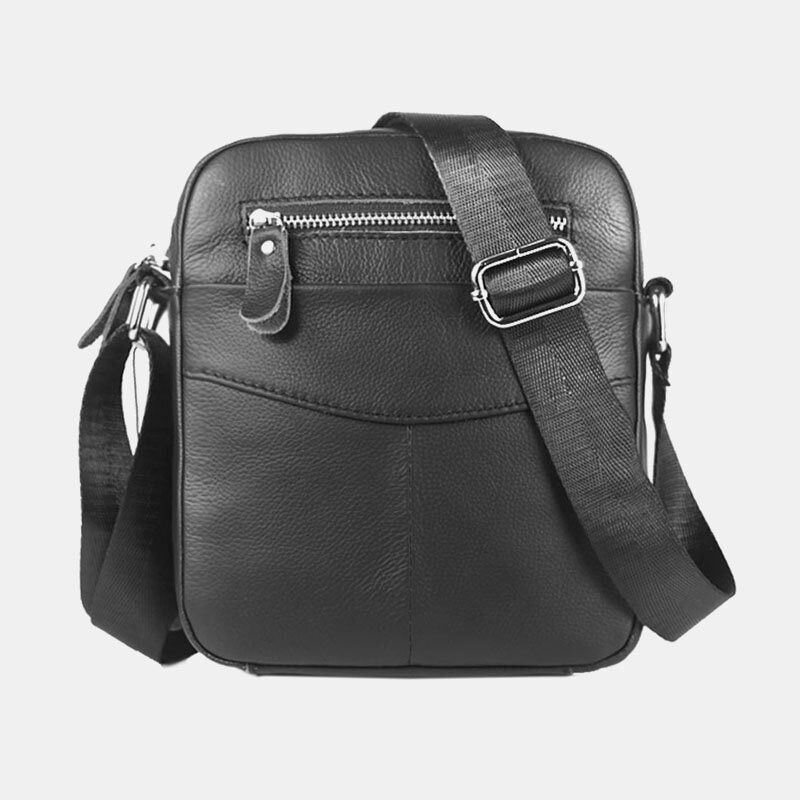 Heren Echt Leer Waterdichte Multifunctionele Multi-layer Crossbody Tas Schoudertas