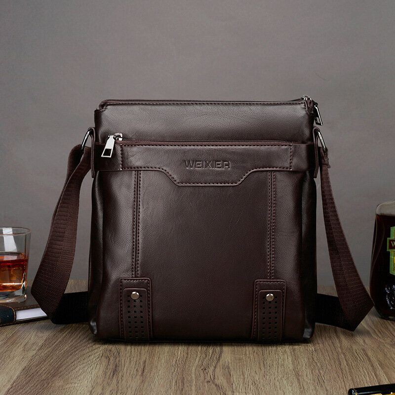 Heren Grote Capaciteit Multi-pocket Crossbody Tassen Casual Slijtvaste 6.5 Inch Telefoon Tas Messenger Bag Schoudertas