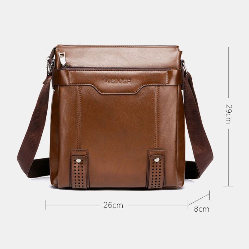 Heren Grote Capaciteit Multi-pocket Crossbody Tassen Casual Slijtvaste 6.5 Inch Telefoon Tas Messenger Bag Schoudertas